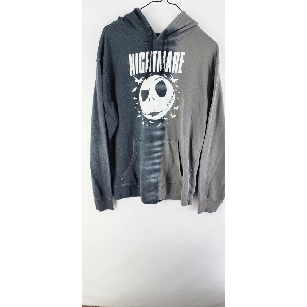 Disney Nightmare Before Christmas Jack Skellington Ombre Dip Dye Hoodie Size M